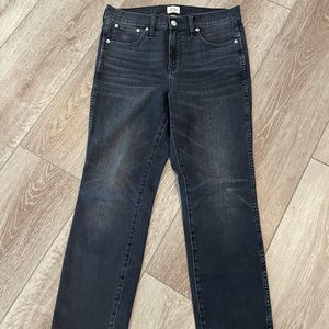 J. Crew dark charcoal jeans, size 29P